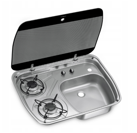 Kuchenka 2-palnikowa ze zlewem prawym Dometic HSG 2445