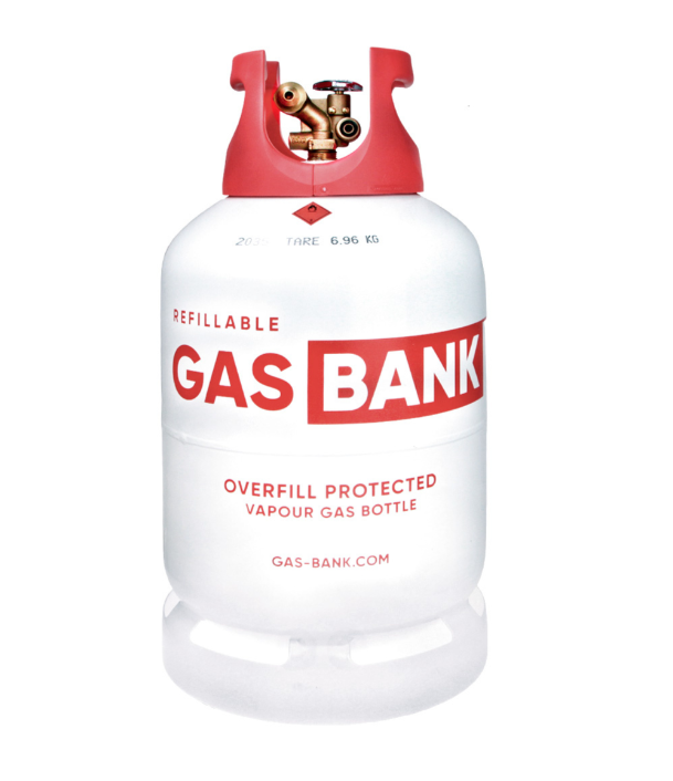 GasBank LS DUO 11 kg - butla z lekkiej stali z zaworem DUO 80% (OPD)
