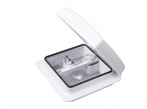 Okno dachowe łazienkowe do kampera z wentylatorem, WC VENT 280x280 mm